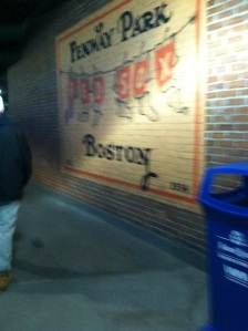 From my trip to Fenway Park last year.  My favorite ballpark of all time.