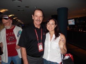 Me and Bob Brenly.  He remembered me from when I got to meet him last season.